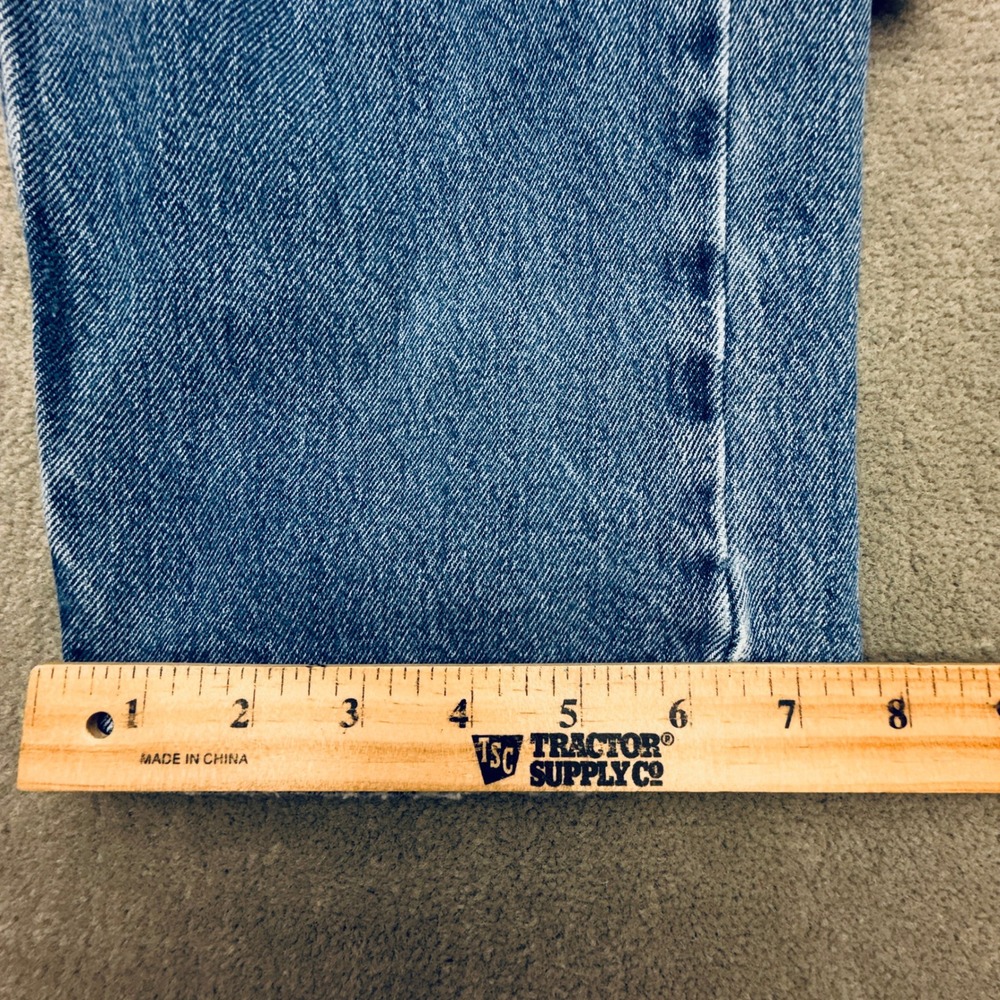 Levis 505 Regular Fit Straight Leg Jeans Mens 34x30 Medium Wash Blue Denim - Picture 8 of 14